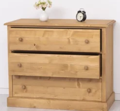Casa Padrino Kommode im Landhausstil mit 3 Schubladen, 110 x 50 x 90 cm