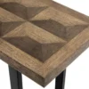Casa Padrino Konsole Braun / Bronze 161 x 40 x H. 78 cm - Luxus Wohnzimmer Konsolentisch mit Eichenfurnier Platte