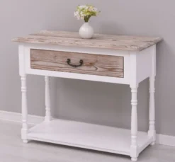 Casa Padrino Konsole im Landhausstil mit 1 Schublade, 96 x 45 x 76 cm