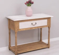 Casa Padrino Konsole im Landhausstil mit 1 Schublade, 96 x 45 x 76 cm