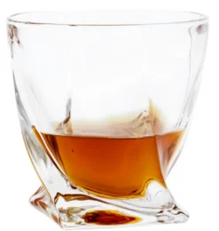 Casa Padrino Kristallglas Whisky / Cognac 6er Set - Luxus Hotel & Restaurant Accessoires - 2 Flaschen (11x10xH.38cm) & 4 Gläser (Ø9xH.9,5cm)