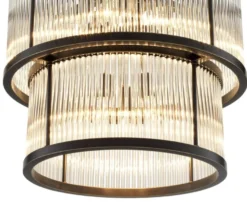 Casa Padrino Kronleuchter Bronze 55 x H. 59 cm - Luxus Kollektion