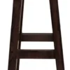 Casa Padrino Landhausstil Barhocker Dunkelbraun H. 80 cm - Massivholz Bar Möbel