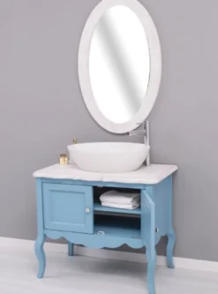 Casa Padrino Landhausstil Badezimmer Set Hellblau / Hellgrau - Landhausstil Badezimmer Möbel