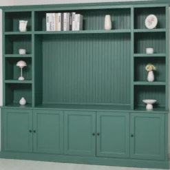 Casa Padrino Landhausstil Bücherschrank Grün 254 cm - Landhausstil Möbel
