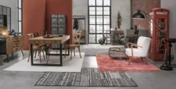 Casa Padrino Landhausstil Bücherschrank Telefonzelle Antik Rot 55 x 51,5 x H. 180 cm - Telefonzellen Regalschrank im englischen Stil - Wohnzimmer Möbel im Landhausstil - Landhausstil Möbel