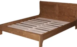 Casa Padrino Landhausstil Bett Braun 160 x 200 cm - Massivholz Doppelbett - Landhausstil Schlafzimmermöbel