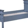 Casa Padrino Landhausstil Bett Blau - Verschiedene Größen - Massivholz Schlafzimmermöbel