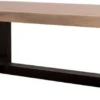 Casa Padrino Landhausstil Couchtisch mit Eichenholz Tischplatte 120 x 60 x H. 45 cm - Wohnzimmermöbel