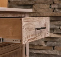 Casa Padrino Landhausstil Einbauküche Naturfarben 387 x 65 x H. 90 cm - Massivholz Küchenzeile - Esszimmer Möbel im Landhausstil - Landhausstil Massivholz Einbauküchen