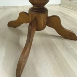 Casa Padrino Landhausstil Eichenholz Esstisch Braun Ø 130 cm - Esszimmer Möbel