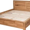 Casa Padrino Landhausstil Eichenholz Bett Naturfarben 180 x 200 cm - Schlafzimmermöbel im Landhausstil