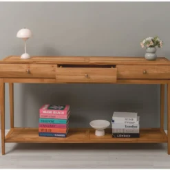 Casa Padrino Landhausstil Eichenholz Konsole Braun 160 cm - Landhausstil Möbel