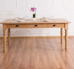 Casa Padrino Landhausstil Esstisch Naturfarbe 180 x 90 x H. 78 cm - Landhausstil Esszimmermöbel