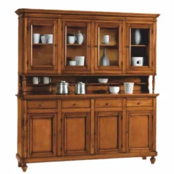 Casa Padrino Landhausstil Esszimmer Schrank Braun 195 x 47 x H. 213 cm - Esszimmer Möbel