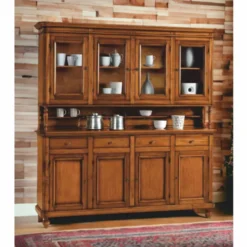 Casa Padrino Landhausstil Esszimmer Schrank Braun 195 x 47 x H. 213 cm - Esszimmer Möbel