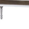 Casa Padrino Landhausstil Esstisch Weiß / Naturfarben 210 x 90 x H. 75 cm - Landhausstil Esszimmermöbel