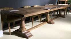 Casa Padrino Landhausstil Esstisch Braun - Verschiedene Größen - Rustikaler Massivholz Küchentisch - Rustikale Massivholz Esszimmer Möbel - Landhausstil Esszimmer Möbel