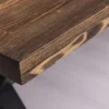 Casa Padrino Landhausstil Esstisch Dunkelbraun / Schwarz 210 x 90 x H. 78 cm - Massivholz Küchentisch - Landhausstil Esszimmer Möbel