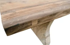 Casa Padrino Landhausstil Esstisch Naturfarben 400 cm - Riesiger rustikaler Massivholz Küchentisch - Rustikale Esszimmer Möbel - Massivholz Esszimmer Möbel - Landhausstil Esszimmer Möbel