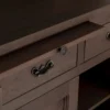 Casa Padrino Landhausstil Esszimmerschrank Dunkelbraun 138 x 50 x H. 197 cm - Massivholz Küchenschrank - Esszimmer Möbel im Landhausstil - Landhausstil Esszimmer Einrichtung