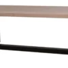 Casa Padrino Landhausstil Esstisch Naturfarben / Schwarz 240 x 120 x H. 78 cm - Massivholz Esszimmertisch