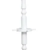 Casa Padrino Landhausstil Garderobenständer Weiß 59 x 59 x H. 200 cm - Massivholz Kleiderständer - Landhausstil Garderobenmöbel