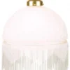Casa Padrino Landhausstil Hängeleuchte mit Glasfransen, Gold und Weiß, Durchmesser 25 cm