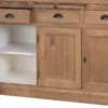 Casa Padrino Landhausstil Küchenschrank Braun / Weiß 137 x 50 x H. 197 cm - 2 Teiliger Küchenschrank mit 5 Türen und 7 Schubladen