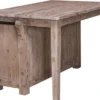Casa Padrino Landhausstil Kücheninsel Naturfarben 135 x 85 x H. 80 cm - Landhausstil Küchenschrank mit 2 Glastüren