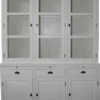 Casa Padrino Landhausstil Küchenschrank Weiss 167 x 51 x H. 219 cm - 2 Teiliger Küchenschrank