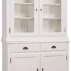 Casa Padrino Landhausstil Küchenschrank Weiß 128 x 45 x H. 200 cm - Landhausstil Küchenmöbel