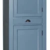 Casa Padrino Landhausstil Küchenschrank mit 2 Türen und Schublade Blau 67 x 50 x H. 180 cm - Küchenmöbel