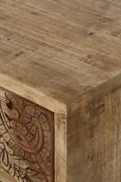Casa Padrino Landhausstil Kommode mit 5 Schubladen Naturfarben / Mehrfarbig 48 x 27 x H. 80 cm - Landhausstil Möbel