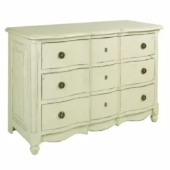 Casa Padrino Landhausstil Kommode mit 3 Schubladen Antik Creme 130 cm - Landhausstil Möbel