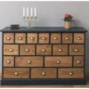Casa Padrino Landhausstil Kommode mit 19 Schubladen - Büromöbel im Landhausstil