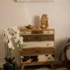 Casa Padrino Landhausstil Kommode mit 7 Schubladen Naturfarben / Mehrfarbig 70 x 30 x H. 80 cm - Landhausstil Möbel