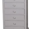 Casa Padrino Landhausstil Kommode mit 6 Schubladen, Grau, 60 x 41 x H. 97 cm