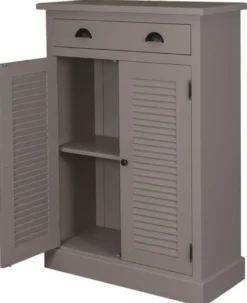 Casa Padrino Landhausstil Kommode aus Kiefernholz in Grau, 85 x 37 x H. 120 cm