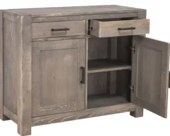Casa Padrino Landhausstil Kommode aus Massivholz in Dunkelbraun 110 x 47 x H. 90 cm