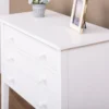 Casa Padrino Landhausstil Massivholz Kommode mit 3 Schubladen Weiß 80 x 41 x H. 75 cm - Landhausstil Möbel