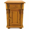 Casa Padrino Landhausstil Massivholz Kommode Braun H. 72 cm - Landhausstil Nachttisch - Landhausstil Möbel - Schlafzimmer Möbel