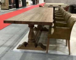Casa Padrino Landhausstil Massivholz Esstisch Braun 400 cm