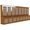 Casa Padrino Landhausstil Massivholz Barschrank Braun 600 cm - Bar Möbel