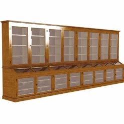 Casa Padrino Landhausstil Massivholz Barschrank Braun 600 cm - Bar Möbel