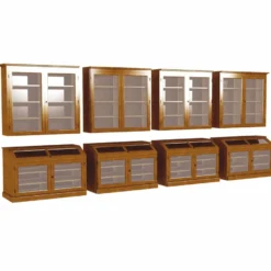 Casa Padrino Landhausstil Massivholz Barschrank Braun 600 cm - Bar Möbel