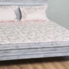 Casa Padrino Landhausstil Massivholz Bett Antik Grau 140 x 200 x H. 93 cm - Landhausstil Schlafzimmer Möbel