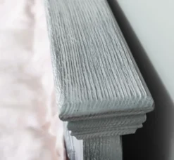 Casa Padrino Landhausstil Massivholz Bett Antik Grau 140 x 200 x H. 93 cm - Landhausstil Schlafzimmer Möbel
