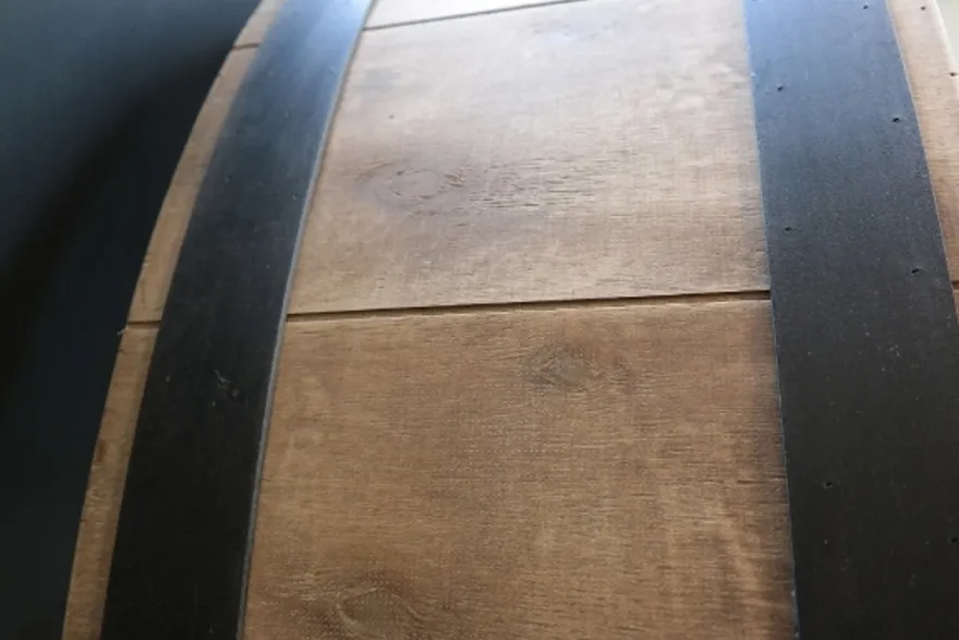 Casa Padrino Landhausstil Regalschrank aus Tannenholz und Eisen, naturfarben / schwarz 120 x 37 x 168 cm