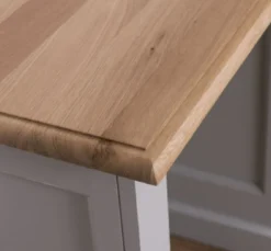 Casa Padrino Landhausstil Schreibtisch Grau / Naturfarben 110 x 70 x H. 78 cm - Massivholz Sekretär im Landhausstil - Büro Möbel - Massivholz Möbel - Landhausstil Möbel